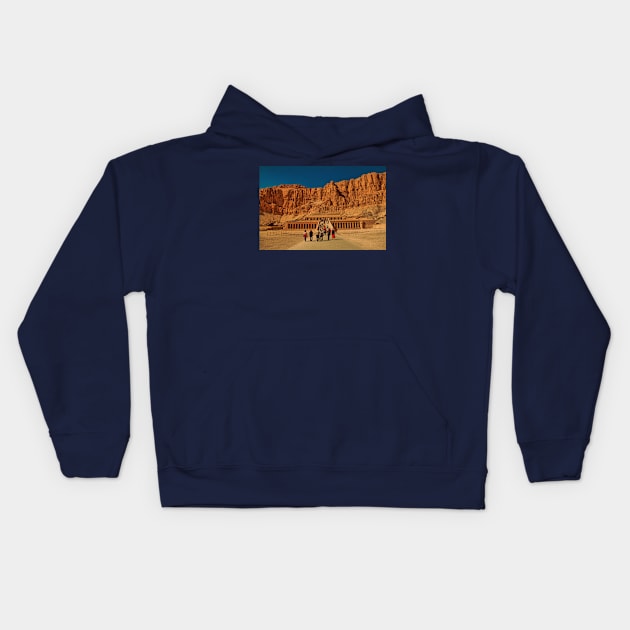 Egypt. Luxor. Temple of Queen Hatshepsut. Kids Hoodie by vadim19